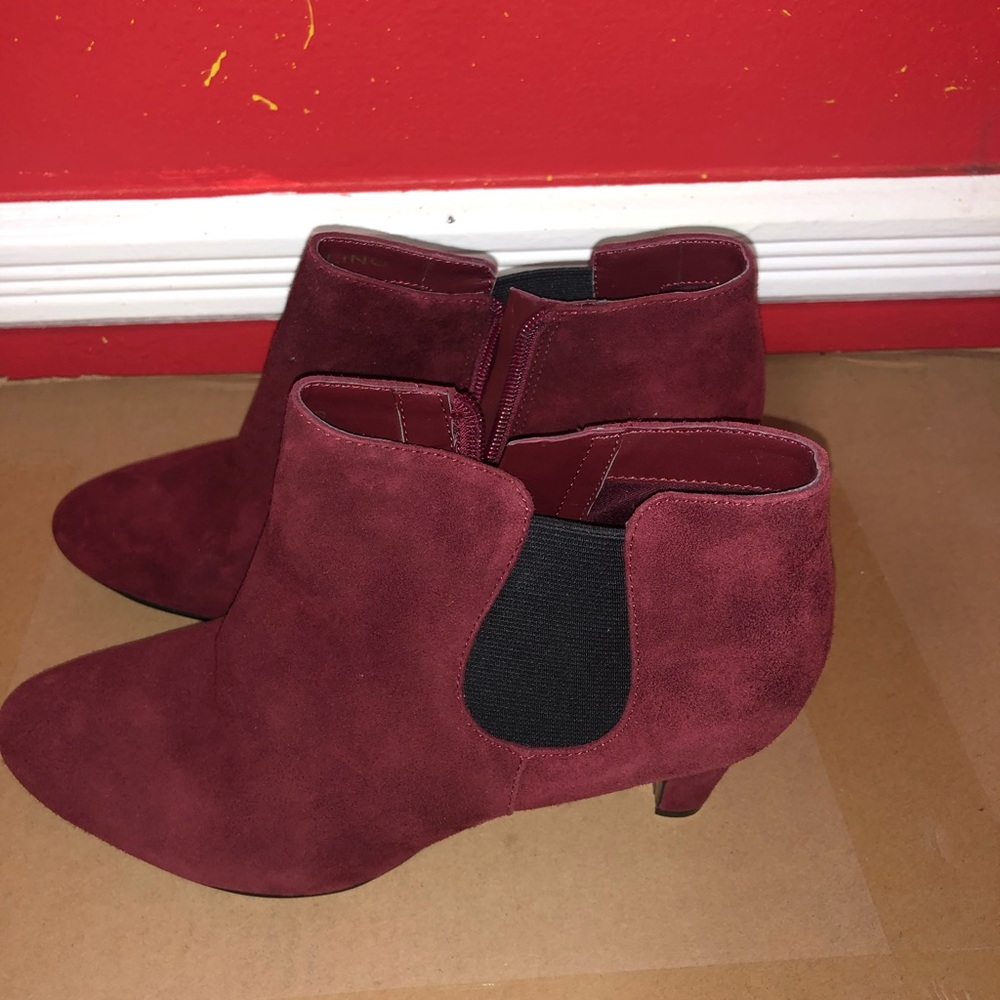 Burgundy Bandolino Booties